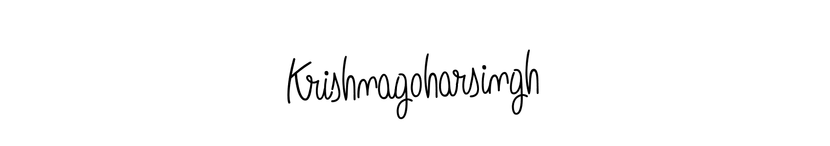 How to make Krishnagoharsingh name signature. Use Angelique-Rose-font-FFP style for creating short signs online. This is the latest handwritten sign. Krishnagoharsingh signature style 5 images and pictures png