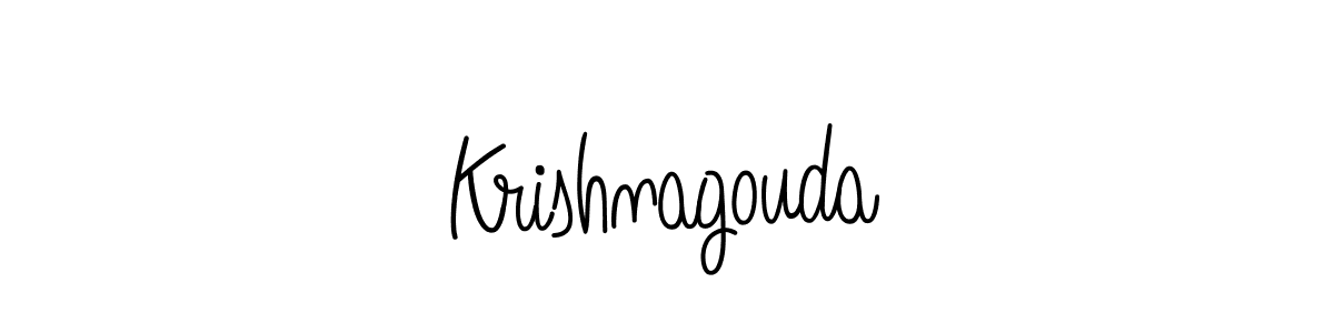 Make a beautiful signature design for name Krishnagouda. With this signature (Angelique-Rose-font-FFP) style, you can create a handwritten signature for free. Krishnagouda signature style 5 images and pictures png