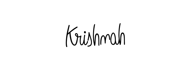 Design your own signature with our free online signature maker. With this signature software, you can create a handwritten (Angelique-Rose-font-FFP) signature for name Krishnah. Krishnah signature style 5 images and pictures png