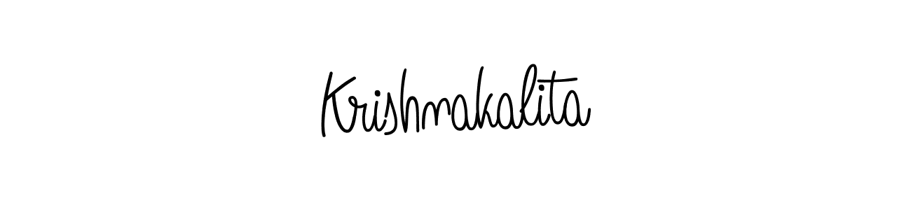 How to Draw Krishnakalita signature style? Angelique-Rose-font-FFP is a latest design signature styles for name Krishnakalita. Krishnakalita signature style 5 images and pictures png