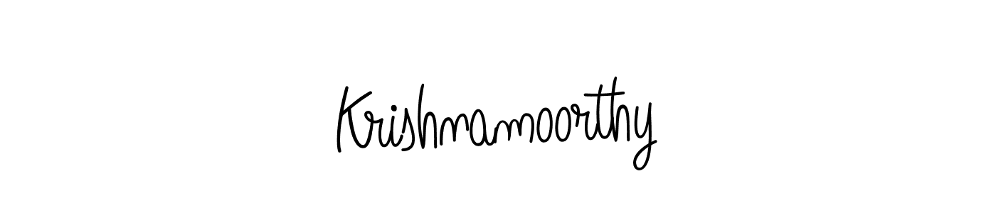 How to Draw Krishnamoorthy signature style? Angelique-Rose-font-FFP is a latest design signature styles for name Krishnamoorthy. Krishnamoorthy signature style 5 images and pictures png