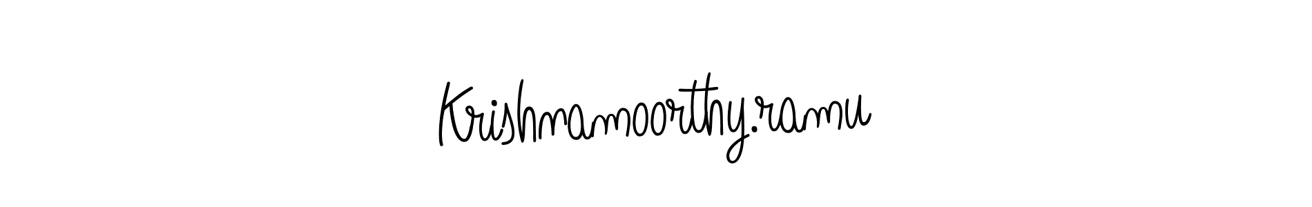 Make a short Krishnamoorthy.ramu signature style. Manage your documents anywhere anytime using Angelique-Rose-font-FFP. Create and add eSignatures, submit forms, share and send files easily. Krishnamoorthy.ramu signature style 5 images and pictures png