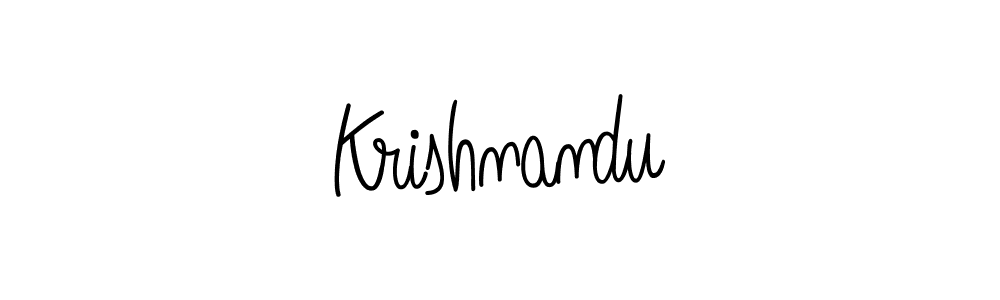 The best way (Angelique-Rose-font-FFP) to make a short signature is to pick only two or three words in your name. The name Krishnandu include a total of six letters. For converting this name. Krishnandu signature style 5 images and pictures png