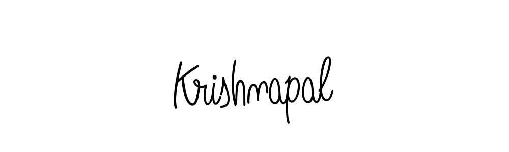 Use a signature maker to create a handwritten signature online. With this signature software, you can design (Angelique-Rose-font-FFP) your own signature for name Krishnapal. Krishnapal signature style 5 images and pictures png