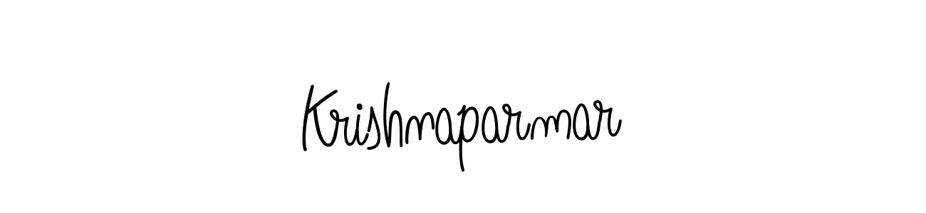 Also we have Krishnaparmar name is the best signature style. Create professional handwritten signature collection using Angelique-Rose-font-FFP autograph style. Krishnaparmar signature style 5 images and pictures png