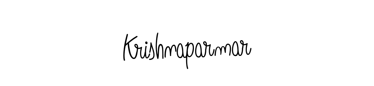 Also we have Krishnaparmar name is the best signature style. Create professional handwritten signature collection using Angelique-Rose-font-FFP autograph style. Krishnaparmar signature style 5 images and pictures png