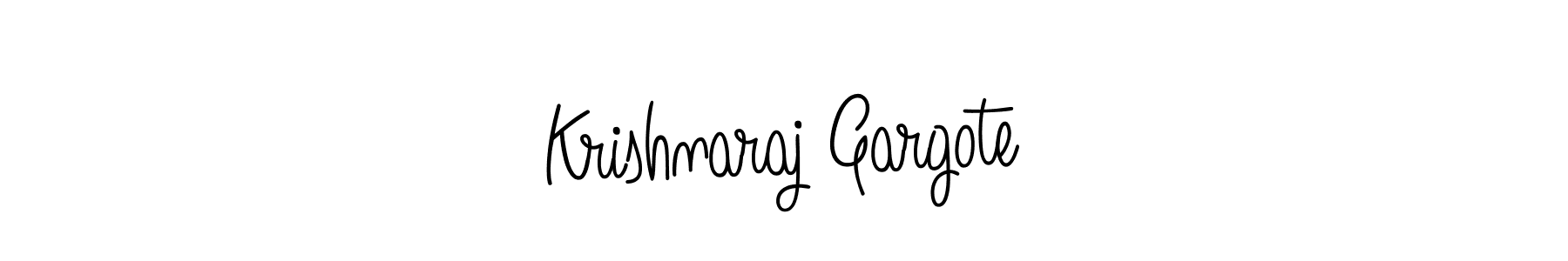 Also we have Krishnaraj Gargote name is the best signature style. Create professional handwritten signature collection using Angelique-Rose-font-FFP autograph style. Krishnaraj Gargote signature style 5 images and pictures png