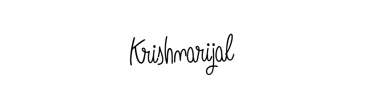 How to make Krishnarijal signature? Angelique-Rose-font-FFP is a professional autograph style. Create handwritten signature for Krishnarijal name. Krishnarijal signature style 5 images and pictures png