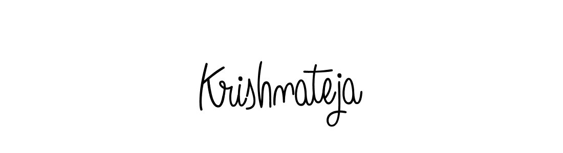 You should practise on your own different ways (Angelique-Rose-font-FFP) to write your name (Krishnateja) in signature. don't let someone else do it for you. Krishnateja signature style 5 images and pictures png