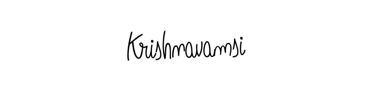 Krishnavamsi stylish signature style. Best Handwritten Sign (Angelique-Rose-font-FFP) for my name. Handwritten Signature Collection Ideas for my name Krishnavamsi. Krishnavamsi signature style 5 images and pictures png