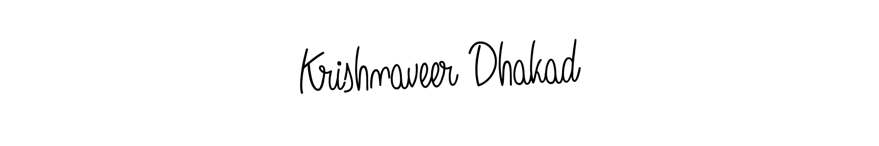 Create a beautiful signature design for name Krishnaveer Dhakad. With this signature (Angelique-Rose-font-FFP) fonts, you can make a handwritten signature for free. Krishnaveer Dhakad signature style 5 images and pictures png