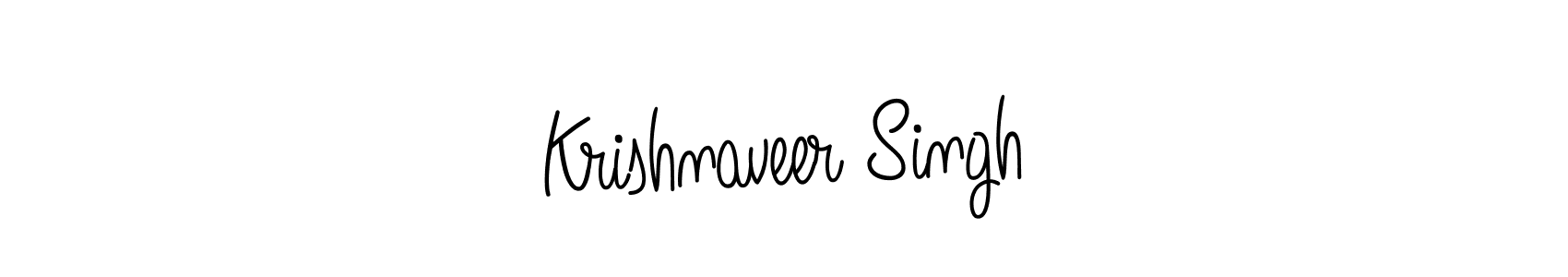 Make a beautiful signature design for name Krishnaveer Singh. With this signature (Angelique-Rose-font-FFP) style, you can create a handwritten signature for free. Krishnaveer Singh signature style 5 images and pictures png