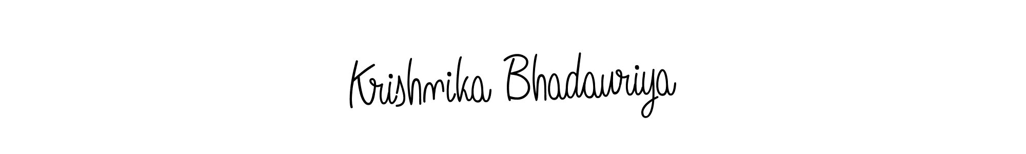 Make a short Krishnika Bhadauriya signature style. Manage your documents anywhere anytime using Angelique-Rose-font-FFP. Create and add eSignatures, submit forms, share and send files easily. Krishnika Bhadauriya signature style 5 images and pictures png