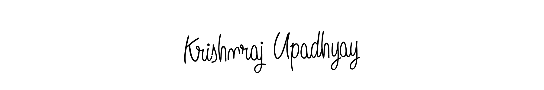 Design your own signature with our free online signature maker. With this signature software, you can create a handwritten (Angelique-Rose-font-FFP) signature for name Krishnraj Upadhyay. Krishnraj Upadhyay signature style 5 images and pictures png
