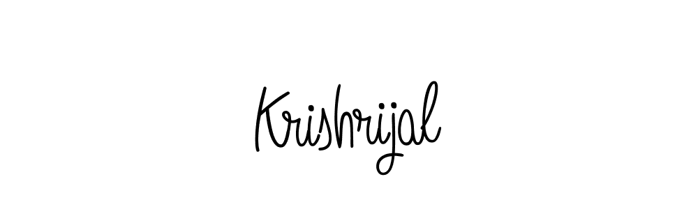 The best way (Angelique-Rose-font-FFP) to make a short signature is to pick only two or three words in your name. The name Krishrijal include a total of six letters. For converting this name. Krishrijal signature style 5 images and pictures png