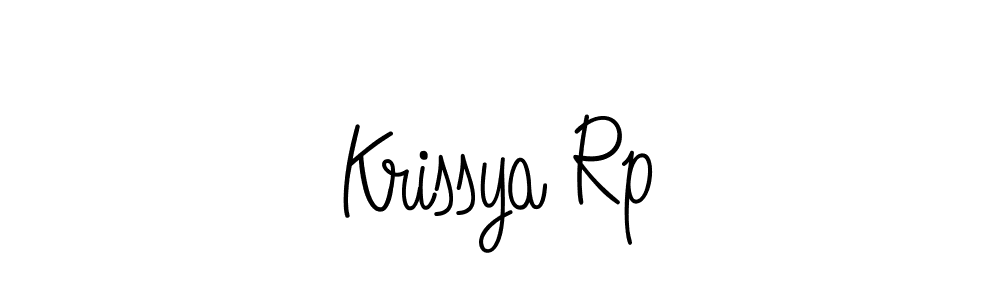 Create a beautiful signature design for name Krissya Rp. With this signature (Angelique-Rose-font-FFP) fonts, you can make a handwritten signature for free. Krissya Rp signature style 5 images and pictures png