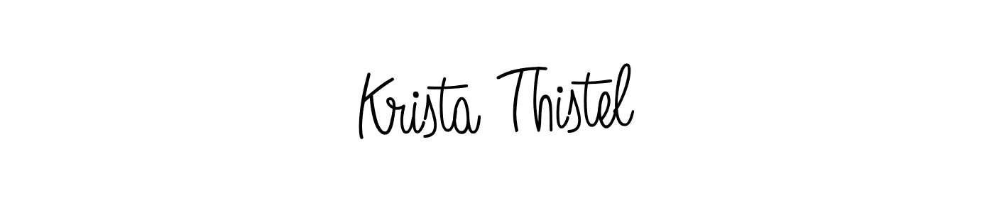 Once you've used our free online signature maker to create your best signature Angelique-Rose-font-FFP style, it's time to enjoy all of the benefits that Krista Thistel name signing documents. Krista Thistel signature style 5 images and pictures png