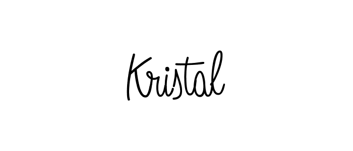 Create a beautiful signature design for name Kristal. With this signature (Angelique-Rose-font-FFP) fonts, you can make a handwritten signature for free. Kristal signature style 5 images and pictures png