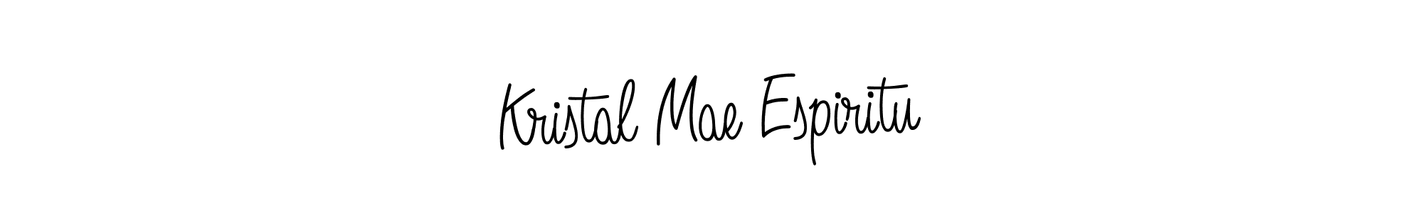 Make a short Kristal Mae Espiritu signature style. Manage your documents anywhere anytime using Angelique-Rose-font-FFP. Create and add eSignatures, submit forms, share and send files easily. Kristal Mae Espiritu signature style 5 images and pictures png
