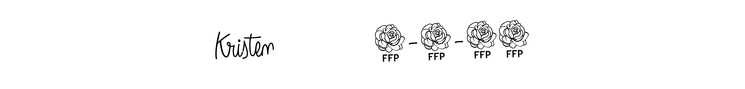 Design your own signature with our free online signature maker. With this signature software, you can create a handwritten (Angelique-Rose-font-FFP) signature for name Kristen            7-1-24. Kristen            7-1-24 signature style 5 images and pictures png