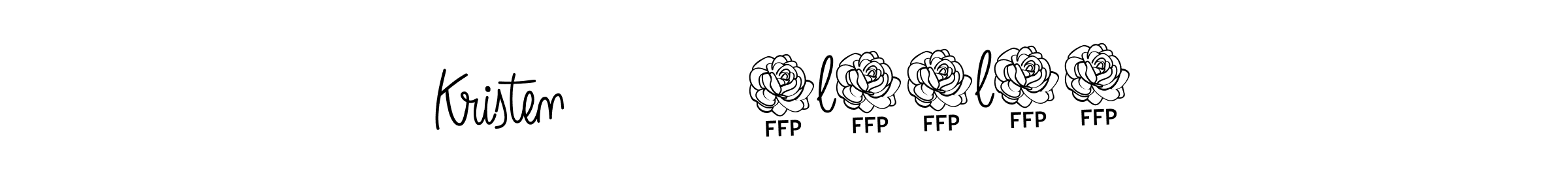 Also we have Kristen          7l10l24 name is the best signature style. Create professional handwritten signature collection using Angelique-Rose-font-FFP autograph style. Kristen          7l10l24 signature style 5 images and pictures png