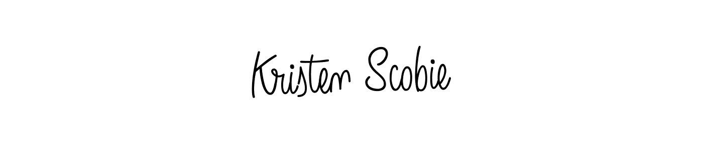 The best way (Angelique-Rose-font-FFP) to make a short signature is to pick only two or three words in your name. The name Kristen Scobie include a total of six letters. For converting this name. Kristen Scobie signature style 5 images and pictures png