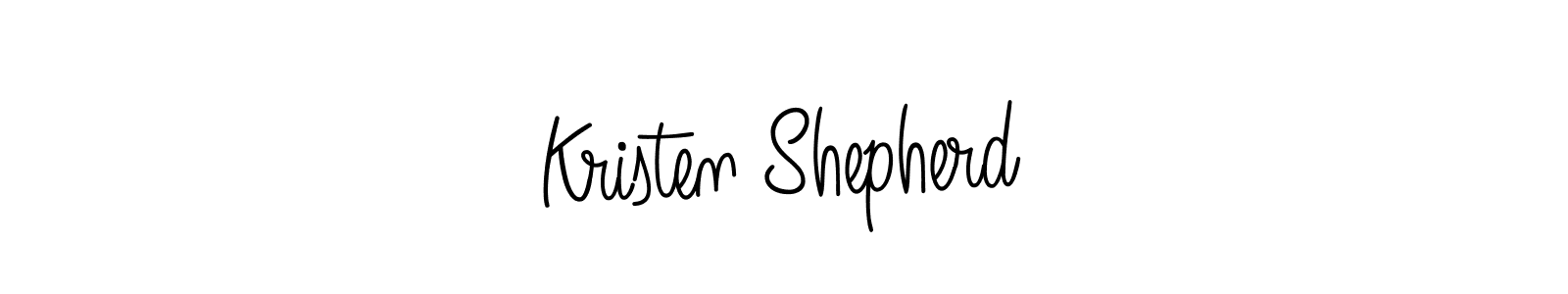 Make a beautiful signature design for name Kristen Shepherd. With this signature (Angelique-Rose-font-FFP) style, you can create a handwritten signature for free. Kristen Shepherd signature style 5 images and pictures png