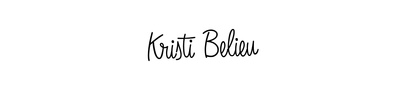 Best and Professional Signature Style for Kristi Belieu. Angelique-Rose-font-FFP Best Signature Style Collection. Kristi Belieu signature style 5 images and pictures png