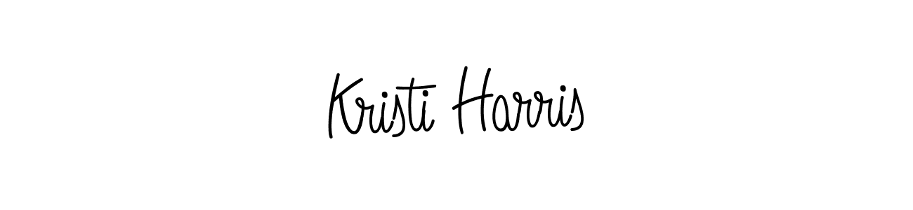 You should practise on your own different ways (Angelique-Rose-font-FFP) to write your name (Kristi Harris) in signature. don't let someone else do it for you. Kristi Harris signature style 5 images and pictures png