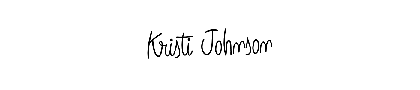 Use a signature maker to create a handwritten signature online. With this signature software, you can design (Angelique-Rose-font-FFP) your own signature for name Kristi Johnson. Kristi Johnson signature style 5 images and pictures png