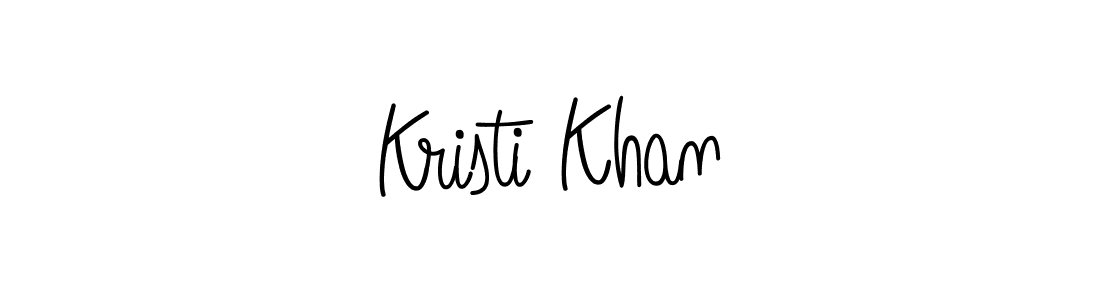 You should practise on your own different ways (Angelique-Rose-font-FFP) to write your name (Kristi Khan) in signature. don't let someone else do it for you. Kristi Khan signature style 5 images and pictures png