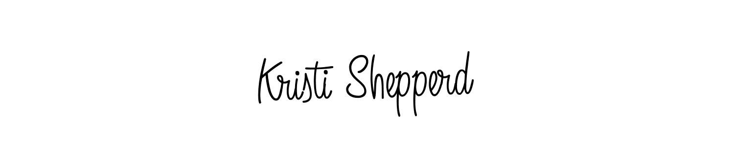 Use a signature maker to create a handwritten signature online. With this signature software, you can design (Angelique-Rose-font-FFP) your own signature for name Kristi Shepperd. Kristi Shepperd signature style 5 images and pictures png