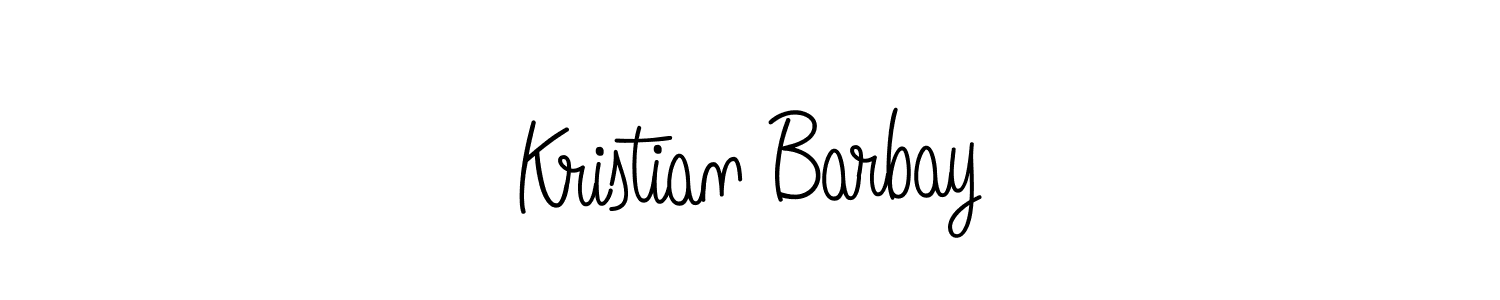 Kristian Barbay stylish signature style. Best Handwritten Sign (Angelique-Rose-font-FFP) for my name. Handwritten Signature Collection Ideas for my name Kristian Barbay. Kristian Barbay signature style 5 images and pictures png