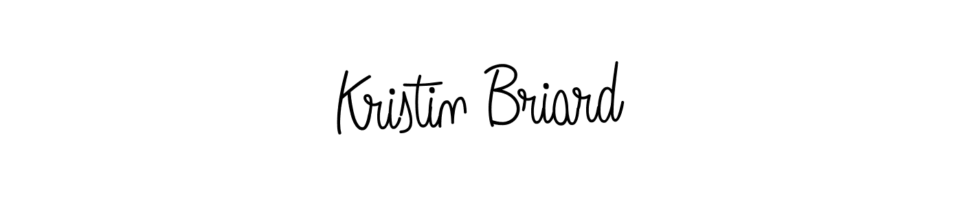 Angelique-Rose-font-FFP is a professional signature style that is perfect for those who want to add a touch of class to their signature. It is also a great choice for those who want to make their signature more unique. Get Kristin Briard name to fancy signature for free. Kristin Briard signature style 5 images and pictures png