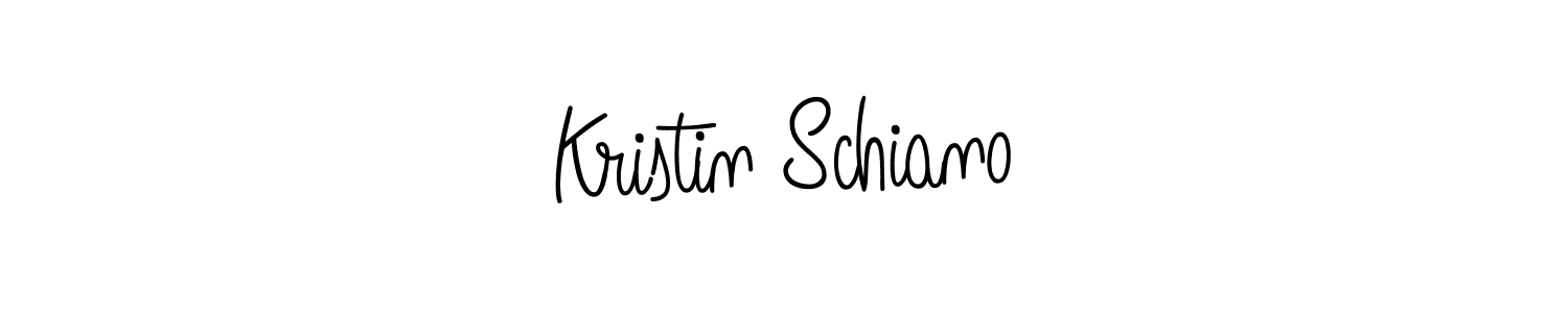 Make a beautiful signature design for name Kristin Schiano. With this signature (Angelique-Rose-font-FFP) style, you can create a handwritten signature for free. Kristin Schiano signature style 5 images and pictures png