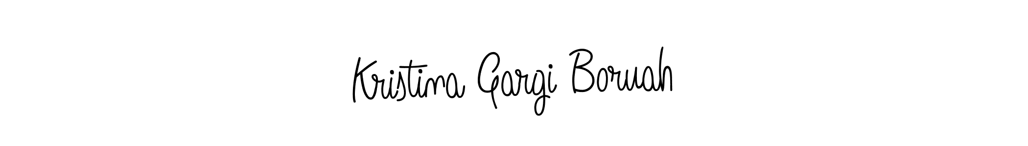 Make a beautiful signature design for name Kristina Gargi Boruah. Use this online signature maker to create a handwritten signature for free. Kristina Gargi Boruah signature style 5 images and pictures png