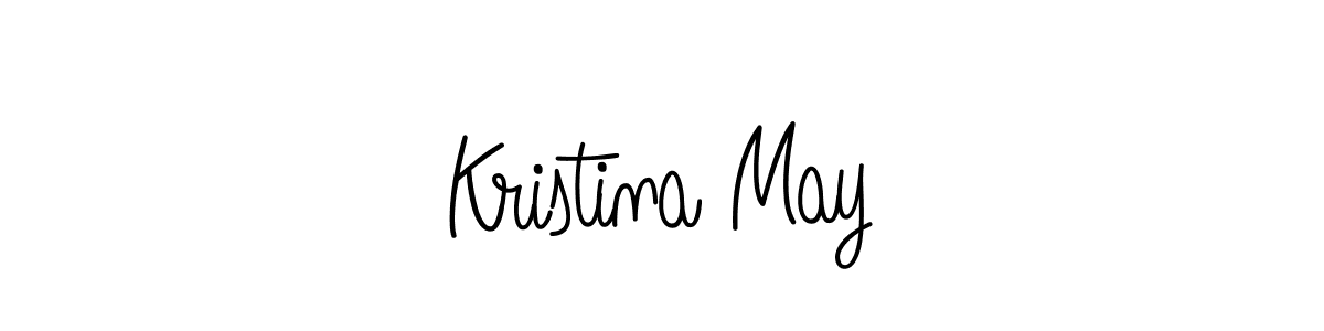 Create a beautiful signature design for name Kristina May. With this signature (Angelique-Rose-font-FFP) fonts, you can make a handwritten signature for free. Kristina May signature style 5 images and pictures png