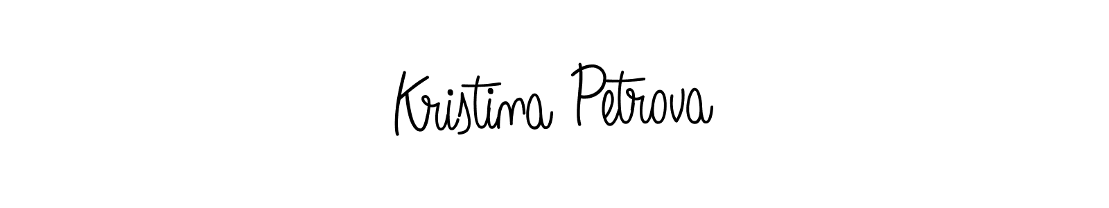 Use a signature maker to create a handwritten signature online. With this signature software, you can design (Angelique-Rose-font-FFP) your own signature for name Kristina Petrova. Kristina Petrova signature style 5 images and pictures png