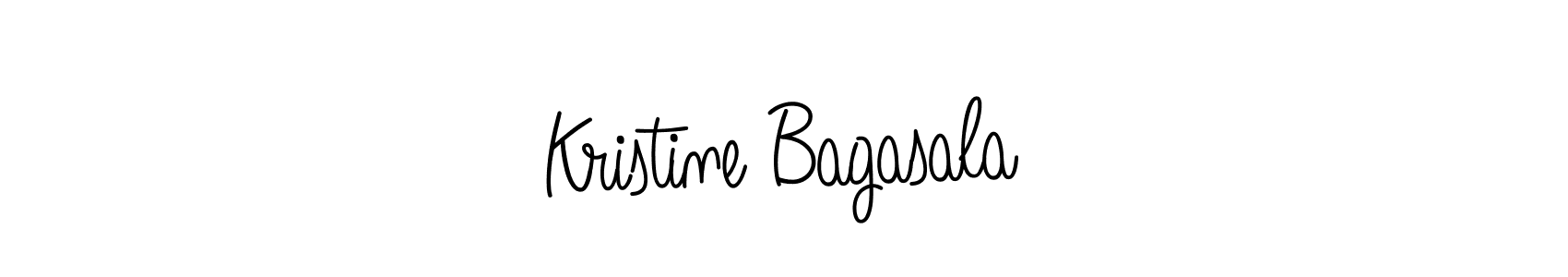 Use a signature maker to create a handwritten signature online. With this signature software, you can design (Angelique-Rose-font-FFP) your own signature for name Kristine Bagasala. Kristine Bagasala signature style 5 images and pictures png