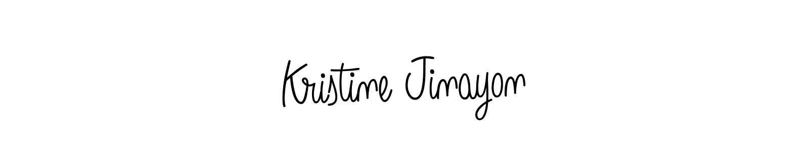 Angelique-Rose-font-FFP is a professional signature style that is perfect for those who want to add a touch of class to their signature. It is also a great choice for those who want to make their signature more unique. Get Kristine Jinayon name to fancy signature for free. Kristine Jinayon signature style 5 images and pictures png