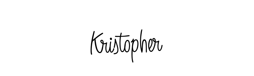 Make a beautiful signature design for name Kristopher. With this signature (Angelique-Rose-font-FFP) style, you can create a handwritten signature for free. Kristopher signature style 5 images and pictures png