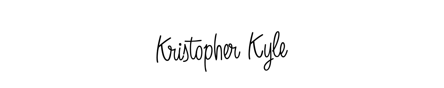 How to Draw Kristopher Kyle signature style? Angelique-Rose-font-FFP is a latest design signature styles for name Kristopher Kyle. Kristopher Kyle signature style 5 images and pictures png