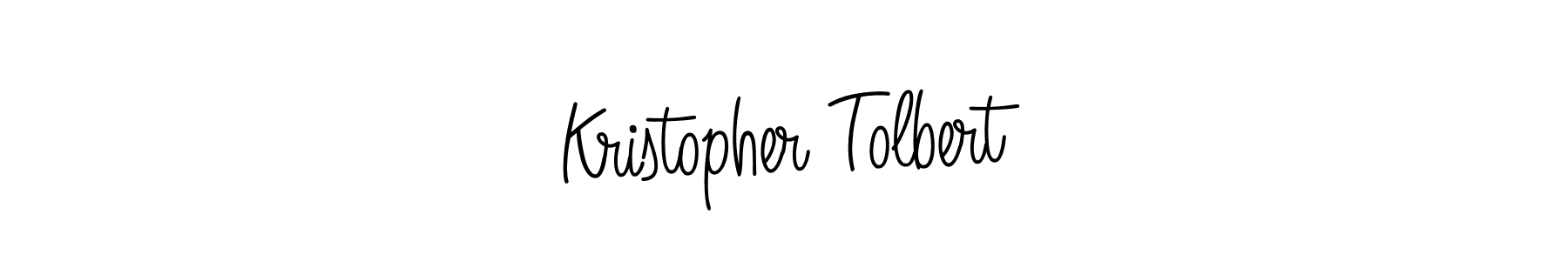 Use a signature maker to create a handwritten signature online. With this signature software, you can design (Angelique-Rose-font-FFP) your own signature for name Kristopher Tolbert. Kristopher Tolbert signature style 5 images and pictures png
