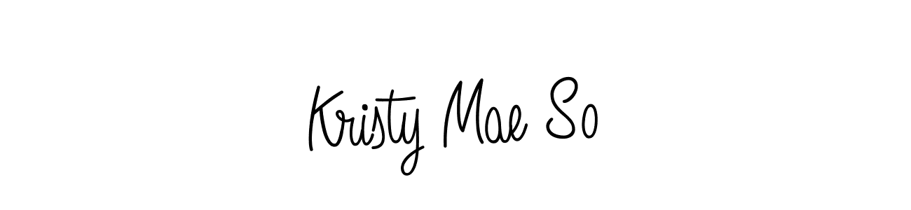 How to Draw Kristy Mae So signature style? Angelique-Rose-font-FFP is a latest design signature styles for name Kristy Mae So. Kristy Mae So signature style 5 images and pictures png