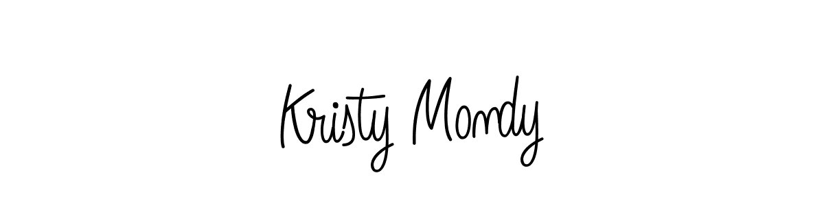 Design your own signature with our free online signature maker. With this signature software, you can create a handwritten (Angelique-Rose-font-FFP) signature for name Kristy Mondy. Kristy Mondy signature style 5 images and pictures png