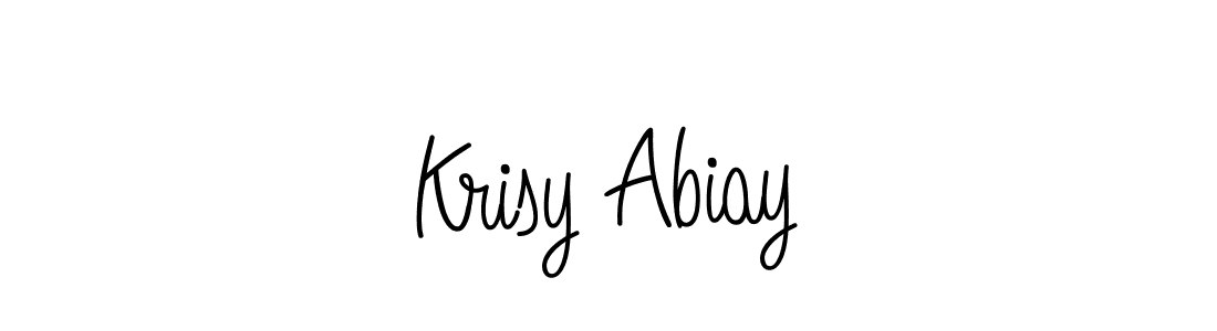 How to make Krisy Abiay name signature. Use Angelique-Rose-font-FFP style for creating short signs online. This is the latest handwritten sign. Krisy Abiay signature style 5 images and pictures png