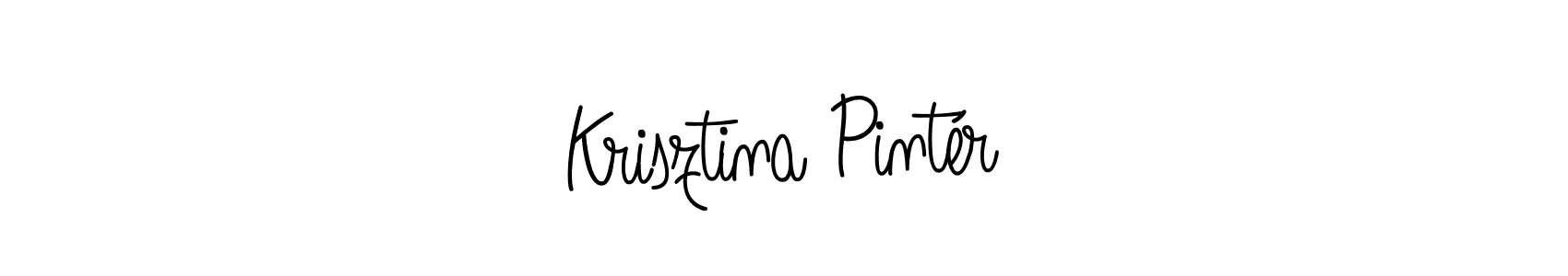Create a beautiful signature design for name Krisztina Pintér. With this signature (Angelique-Rose-font-FFP) fonts, you can make a handwritten signature for free. Krisztina Pintér signature style 5 images and pictures png