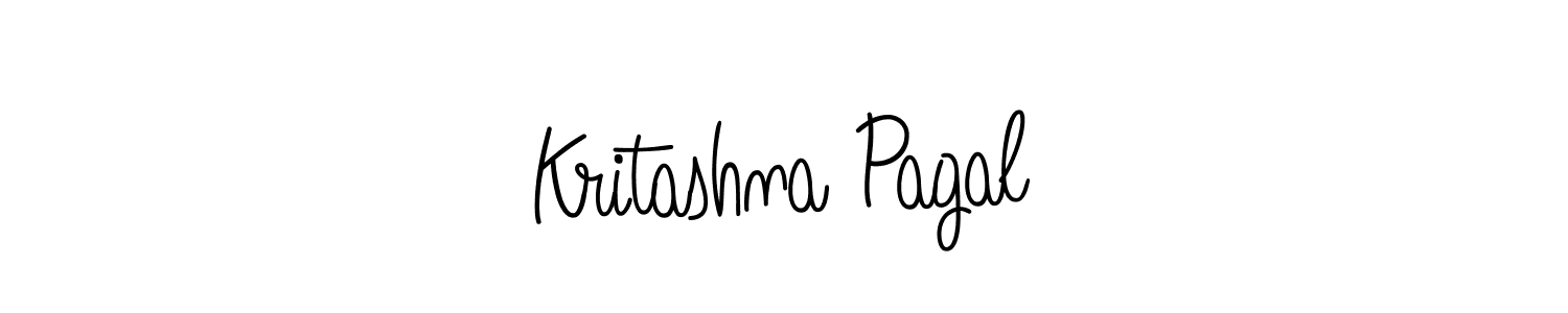Kritashna Pagal stylish signature style. Best Handwritten Sign (Angelique-Rose-font-FFP) for my name. Handwritten Signature Collection Ideas for my name Kritashna Pagal. Kritashna Pagal signature style 5 images and pictures png