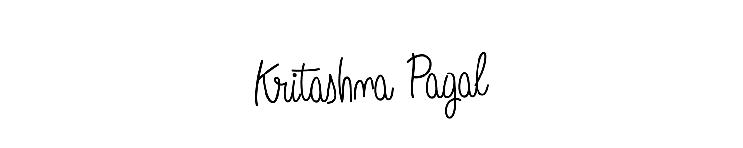 Kritashna Pagal stylish signature style. Best Handwritten Sign (Angelique-Rose-font-FFP) for my name. Handwritten Signature Collection Ideas for my name Kritashna Pagal. Kritashna Pagal signature style 5 images and pictures png