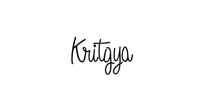 How to Draw Kritgya signature style? Angelique-Rose-font-FFP is a latest design signature styles for name Kritgya. Kritgya signature style 5 images and pictures png